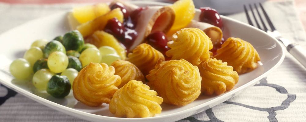 Szybki, słodki lunch z rozetkami ziemniaczanymi