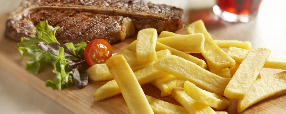Stek po meksykańsku z frytkami Aviko Steak Fries